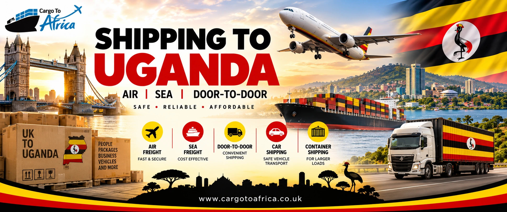 Shipping to Uganda from UK