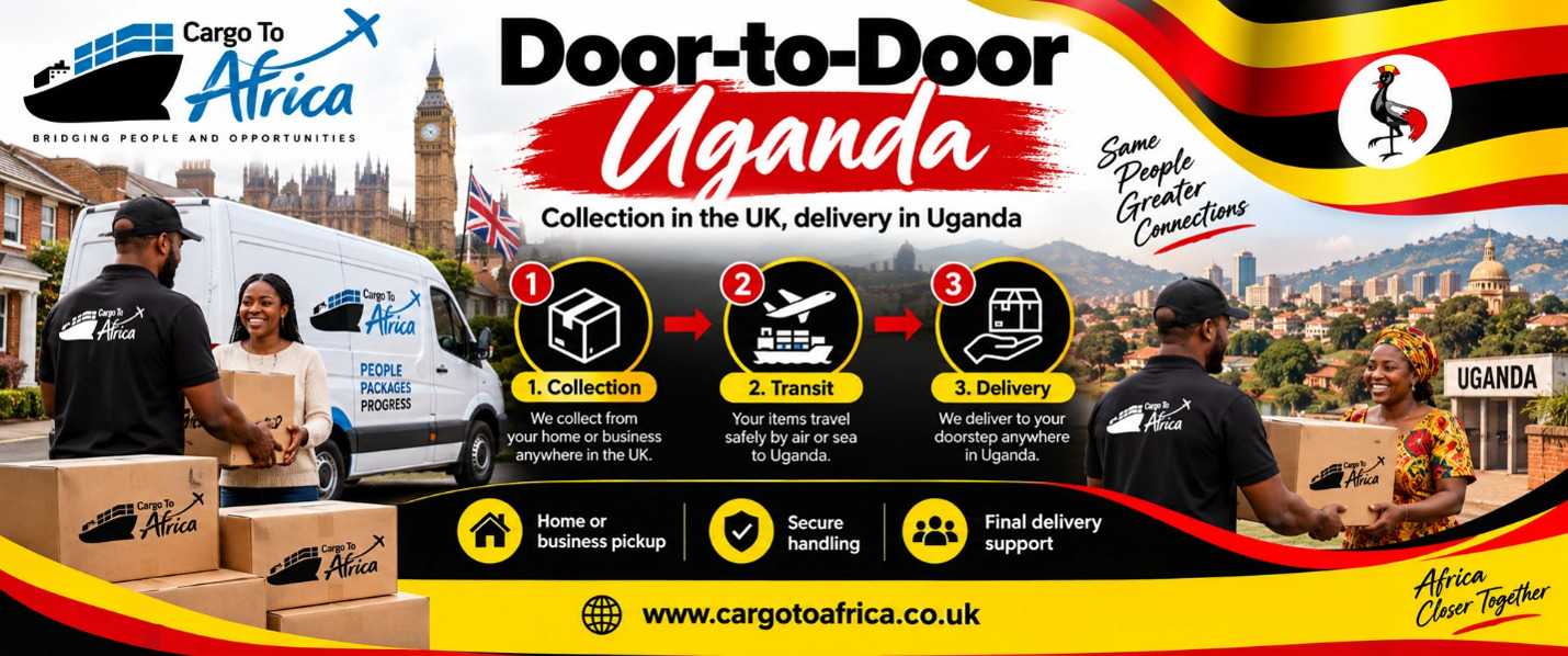Air and Sea Cargo Freight to Uganda from UK