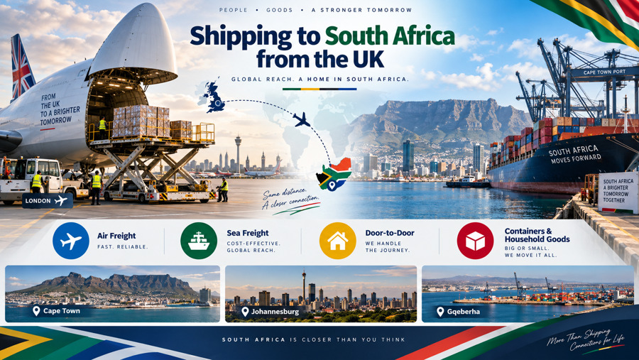 Shipping to South Africa from UK